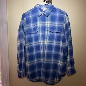 Old Navy Boyfriend Flannel Shirt (Size L)
